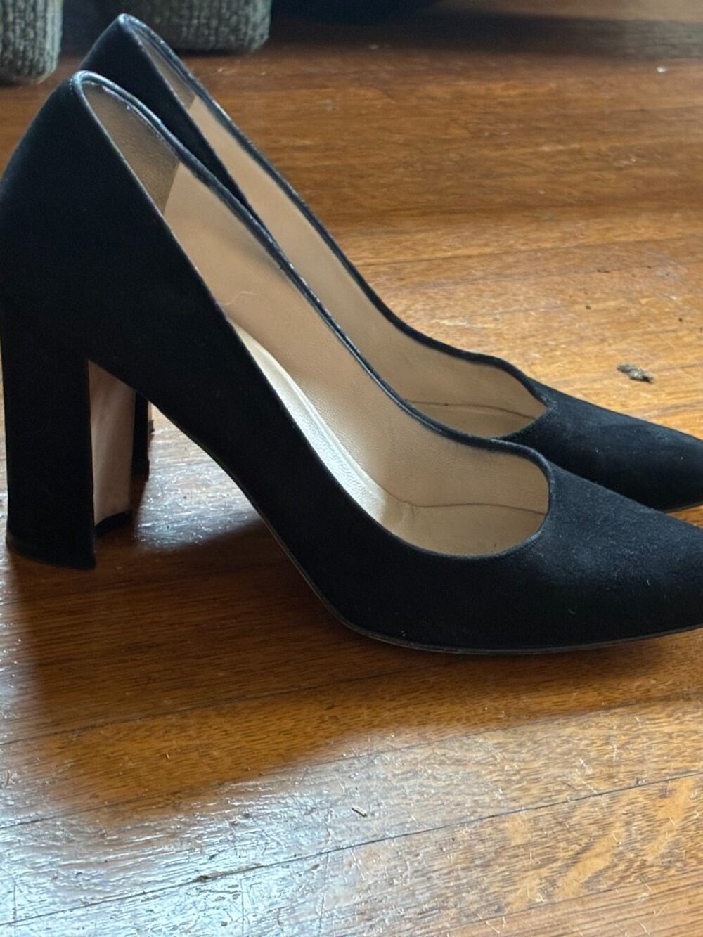Manolo Blahnik Tucciototo 90 suede block heel pumps 38.5
